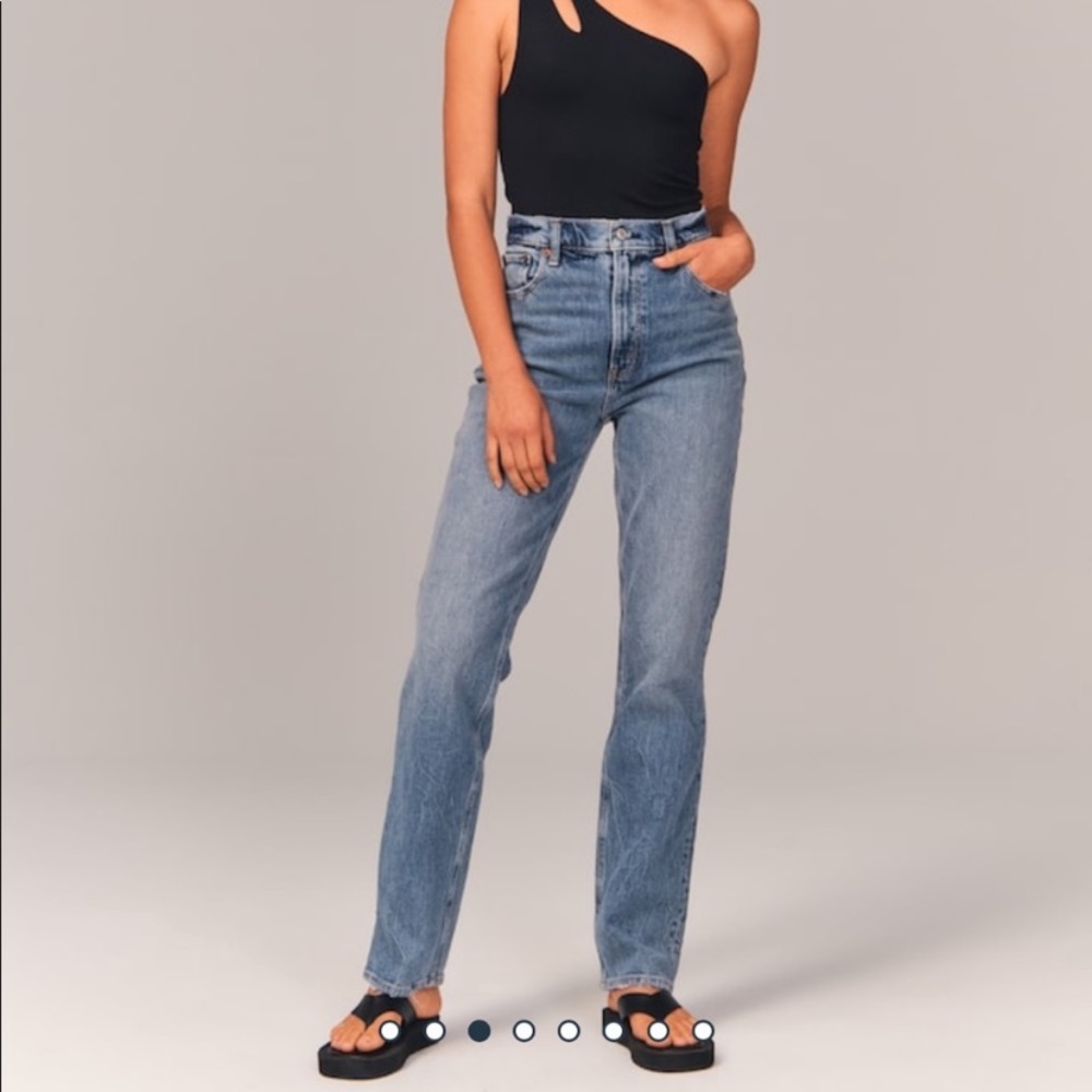 Abercrombie & Fitch The 90s straight ultra high rise jeans